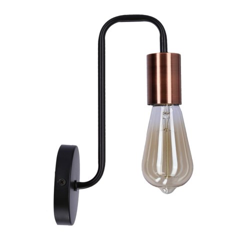 LAMPA ŚCIENNA KINKIET CANDELLUX HERPE 21-66855 E27 CZARNY