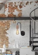 LAMPA ŚCIENNA KINKIET CANDELLUX HERPE 21-66855 E27 CZARNY