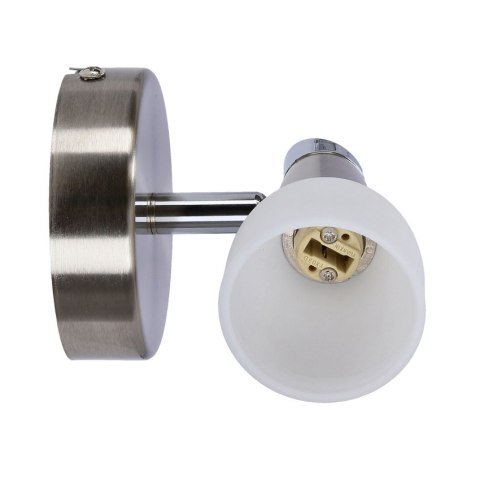 LAMPA ŚCIENNA KINKIET CANDELLUX SELIA 91-69979 G9 NIKIEL MAT/CHROM BIAŁY