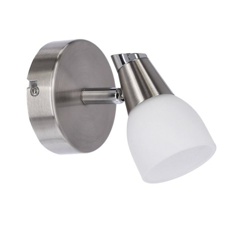 LAMPA ŚCIENNA KINKIET CANDELLUX SELIA 91-69979 G9 NIKIEL MAT/CHROM BIAŁY