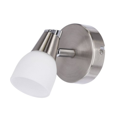 LAMPA ŚCIENNA KINKIET CANDELLUX SELIA 91-69979 G9 NIKIEL MAT/CHROM BIAŁY