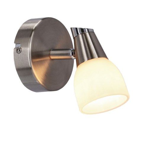 LAMPA ŚCIENNA KINKIET CANDELLUX SELIA 91-69979 G9 NIKIEL MAT/CHROM BIAŁY