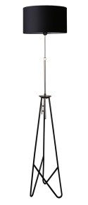 Lampa podłogowa 1xE14 34cm czarna złota Float 51-80141