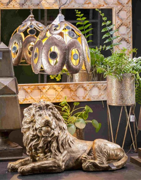 Lew złoty rzeźba-dekoracja_Aluro