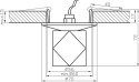 Oprawa stropowa chrom kryształ bezbarwny G4 20W SK-16 Candellux 2225954