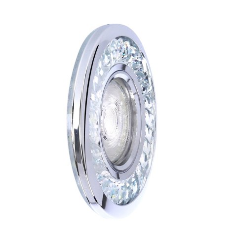 SK-92 CH/TR GU10 50W+LED SMD 3W 230V CHROM oczko sufitowe lampa sufitowa