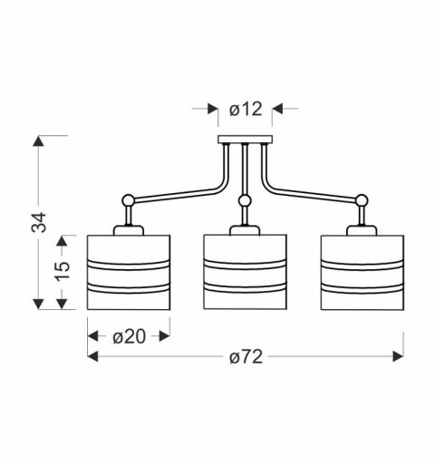 ANDY LAMPA WISZĄCA CZARNY E27 ABAŻUR CZARNY+ZŁOTY