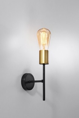 Kinkiet czarno-złoty lampa ścienna Crespilo 21-01252