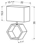 Lampa stołowa 1X40W E27 beż VIDAL 41-68545