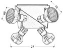 Lampa sufitowa Sortha 98-08308 GX53