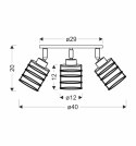 Lampa sufitowa czarna/złota talerz 3xE27 Glob 98-00392