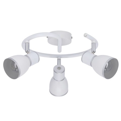 LAMPA SUFITOWA CANDELLUX FIDO 98-63380 SPIRALA E14 BIAŁY+CHROM