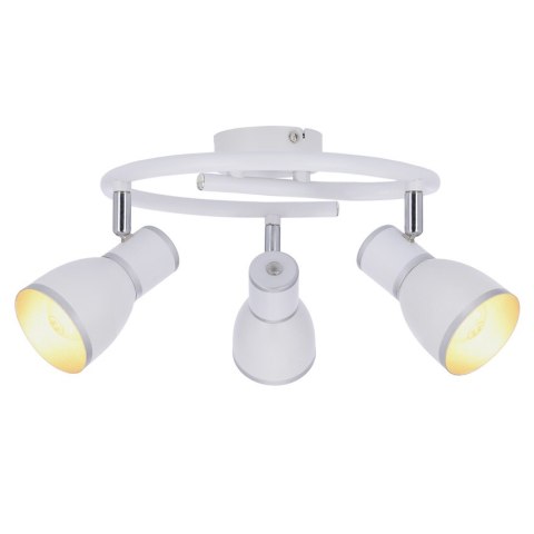 LAMPA SUFITOWA CANDELLUX FIDO 98-63380 SPIRALA E14 BIAŁY+CHROM