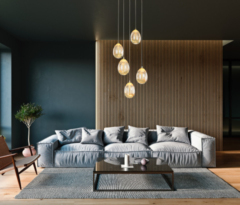 Lampa wisząca HUELTO PND-22112132-5A-CHPN