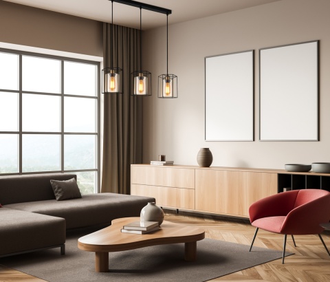 Lampa wisząca KALULA PND-78901-3-BK+AMB