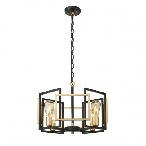 Lampa wisząca PRIMERO PND-44003-4-BK-GD