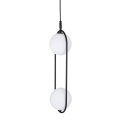 Lampa wisząca podwójna kulka sufitowa mosiądz 2xG9 Cordel 32-73464