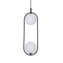 Lampa wisząca podwójna kulka sufitowa mosiądz 2xG9 Cordel 32-73464