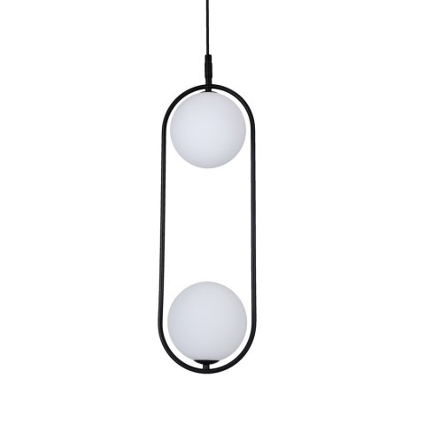 Lampa wisząca podwójna kulka sufitowa mosiądz 2xG9 Cordel 32-73464