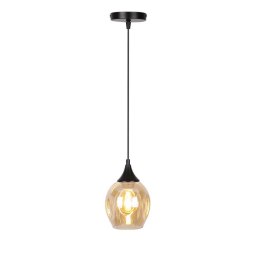 Lampa wisząca szklana czarno/brązowa Aspa 31-00583