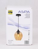 Lampa wisząca szklana czarno/brązowa Aspa 31-00583