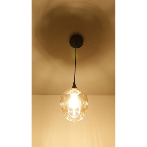 Lampa wisząca szklana czarno/brązowa Aspa 31-00583