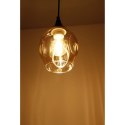 Lampa wisząca szklana czarno/brązowa Aspa 31-00583