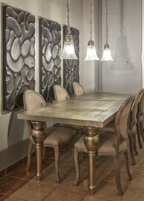 Stół FILIPPE DREWNO MANGO METAL 240x95x76_Aluro