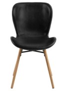 Krzesło Batilda Retro czarne/naturalne