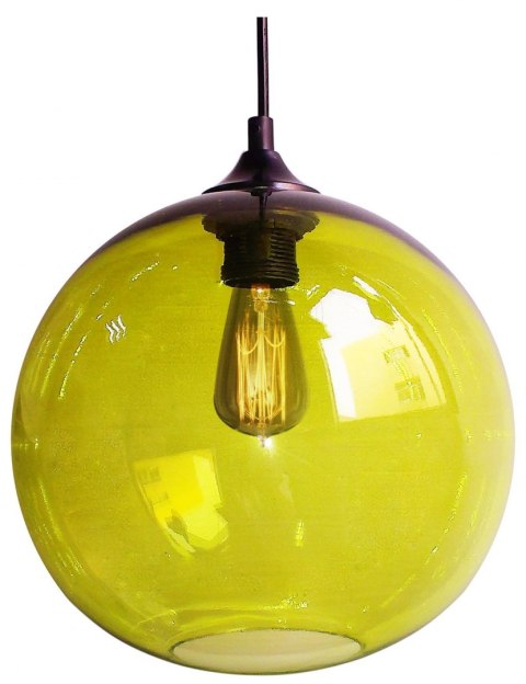 Lampa sufitowa szklana kula zielona Edison Candellux 31-29546-Z