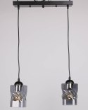 Lampa wisząca czarna/dymiona listwa 2xE27 Felis 32-00132