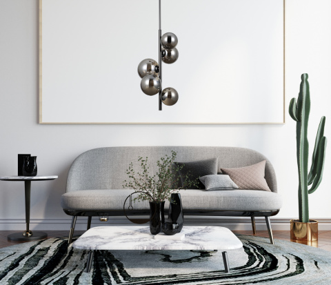 Lampa wisząca sufitowa kule do salonu, kuchni, sypialni CANELLO PND-406007-V5A-BCR