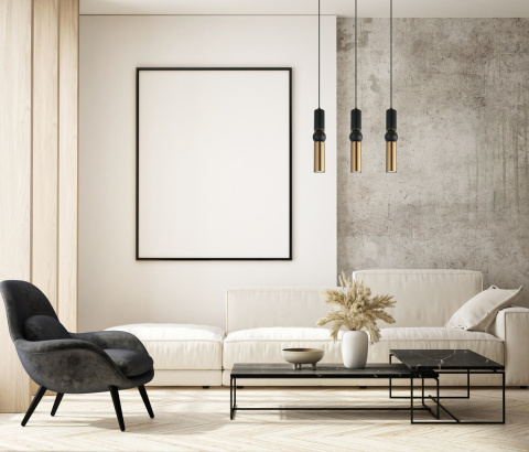 Lampa wisząca do kuchnia ISIDORA PND-14290-3A-BK-BRO