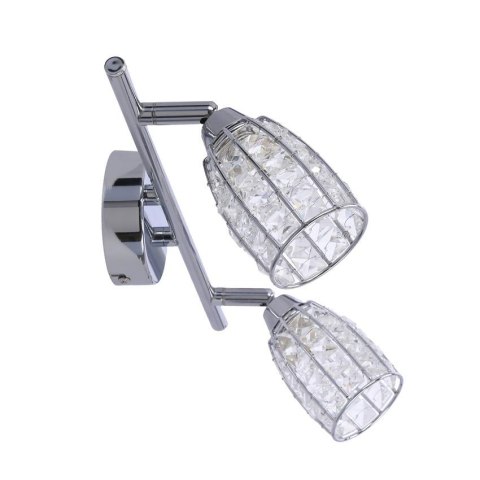 Shiba lampa sufitowa listwa chromowy 2x15w g9 klosz bezbarwny Shiba lampa sufitowa listwa chromowy 2x15w g9 klosz bezbarwny