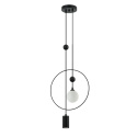 Lampa wisząca do korytarza, antresoli TROSTI PND-428892-BK