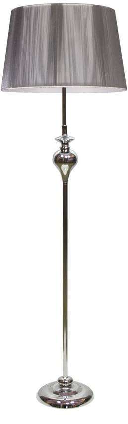 Lampa podłogowa srebrna nitkowy abażur 1xE27 Gillenia 51-11947