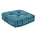 Poduszka gruba pikowana niebieska