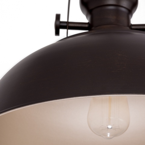 Lampa wisząca do kucni, salonu, loft czarna ROSALIA MDM-2646/1 BR+GD