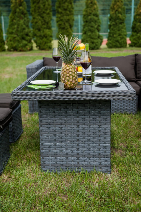 Zestaw mebli ogrodowych z technorattanu MAESTOSO