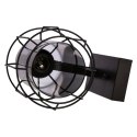 Jonera lampa kinkiet czarny p20 1x40w e27 klosz dymiony 21-10186