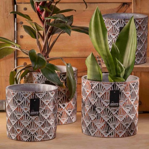 Doniczka, osłonka HIRAM _Aluro L walec