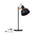 Lampa stołowa gabinetowa czarna E27 40W Reno 41-80066