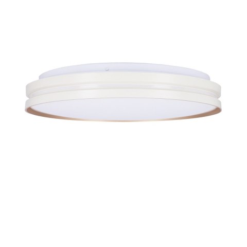 MONTANA LAMPA SUFITOWA PLAFON BIAŁY+ZŁOTY 24W LED 40 CM KLOSZ BIAŁY