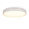 MONTANA LAMPA SUFITOWA PLAFON BIAŁY+ZŁOTY 24W LED 40 CM KLOSZ BIAŁY