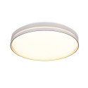 MONTANA LAMPA SUFITOWA PLAFON BIAŁY+ZŁOTY 24W LED 40 CM KLOSZ BIAŁY