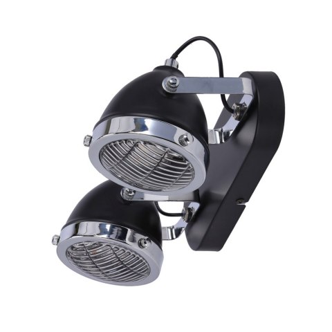 Crazy lampa sufitowa listwa czarny 2x15w gu10 klosz bezbarwny