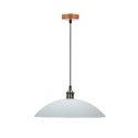 DEXTER 2 LAMPA WISZĄCA 1X60W E27 KLOSZ BIAŁY 31-20604
