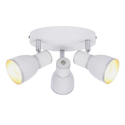 LAMPA SUFITOWA CANDELLUX FIDO 98-63397 PLAFON E14 BIAŁY+CHROM