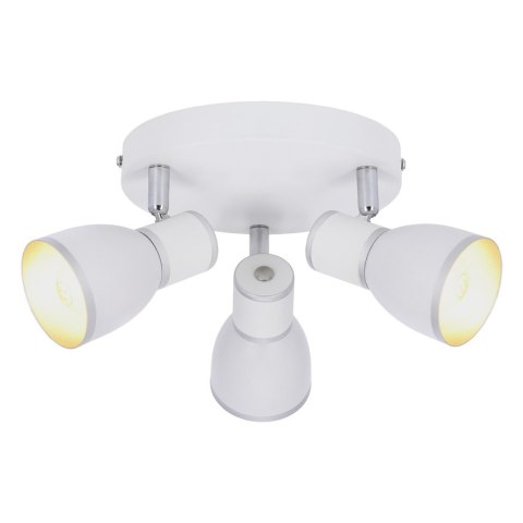 LAMPA SUFITOWA CANDELLUX FIDO 98-63397 PLAFON E14 BIAŁY+CHROM