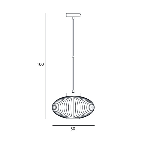 Lampa wisząca do salonu, kuchni GROSTE PND-52376-1-GD